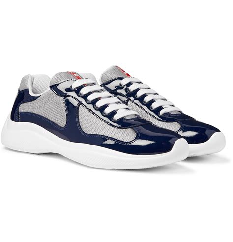 blue shoes prada|navy blue prada sneakers.